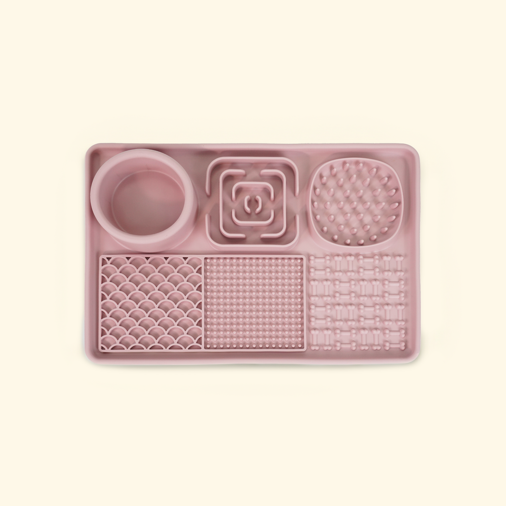 Rectangle  Multi-shape Lick Mat With Suction