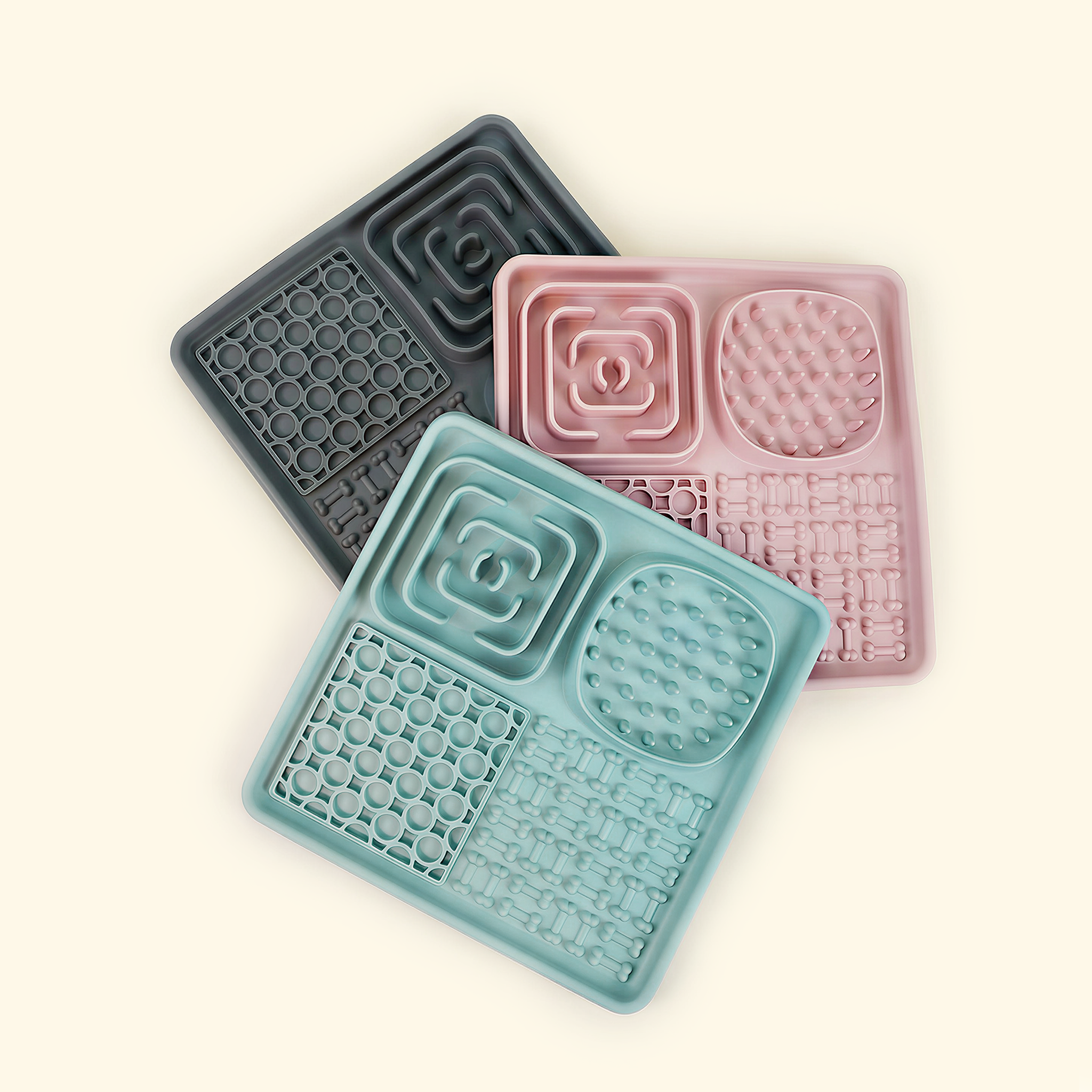 Durable suction-based slow feeder mat for indoor use