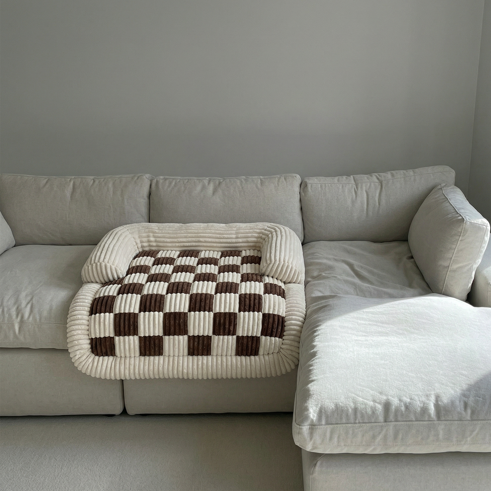 soft fluffy pet blanket for sofa and bed