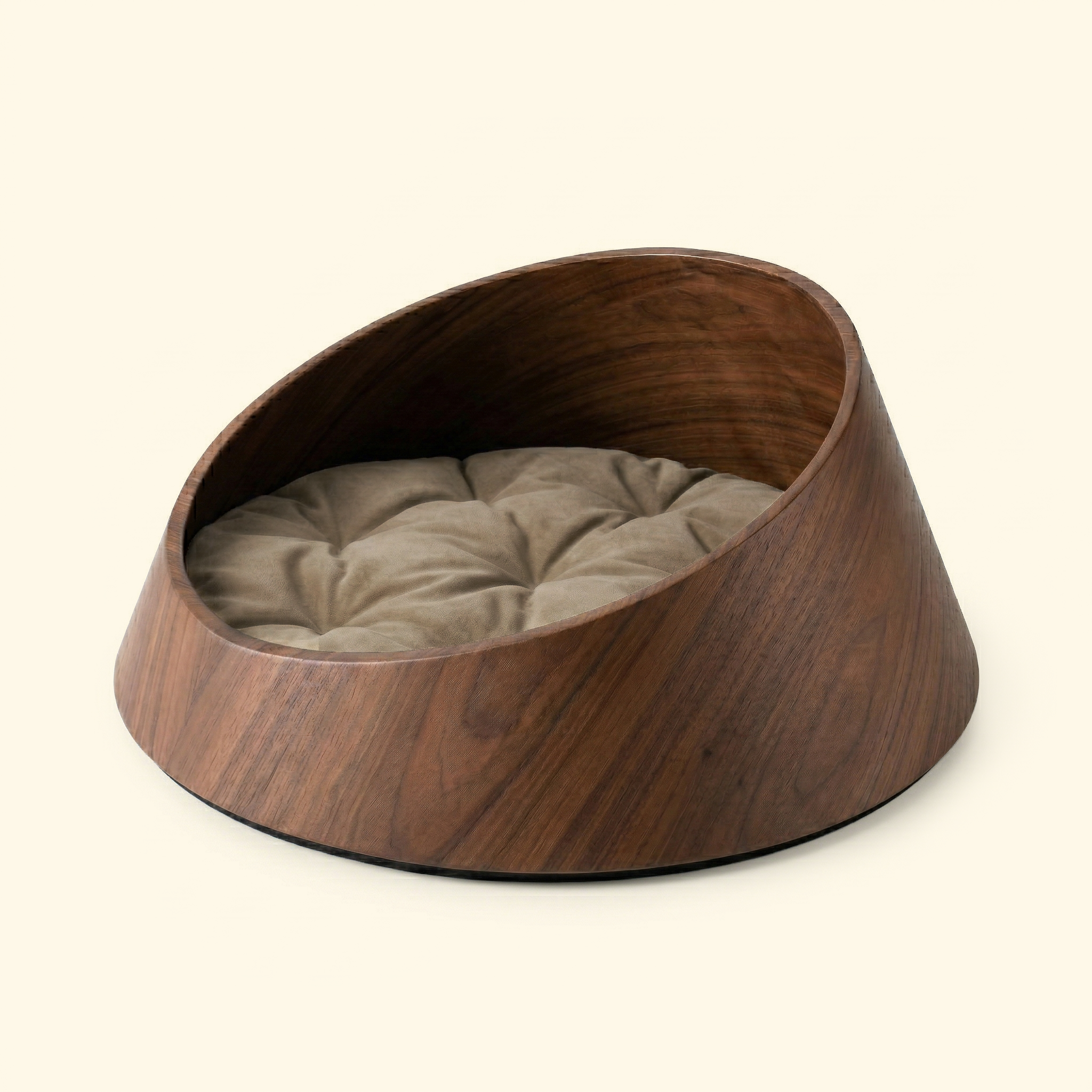 Basin Solid Wood Pet Bed