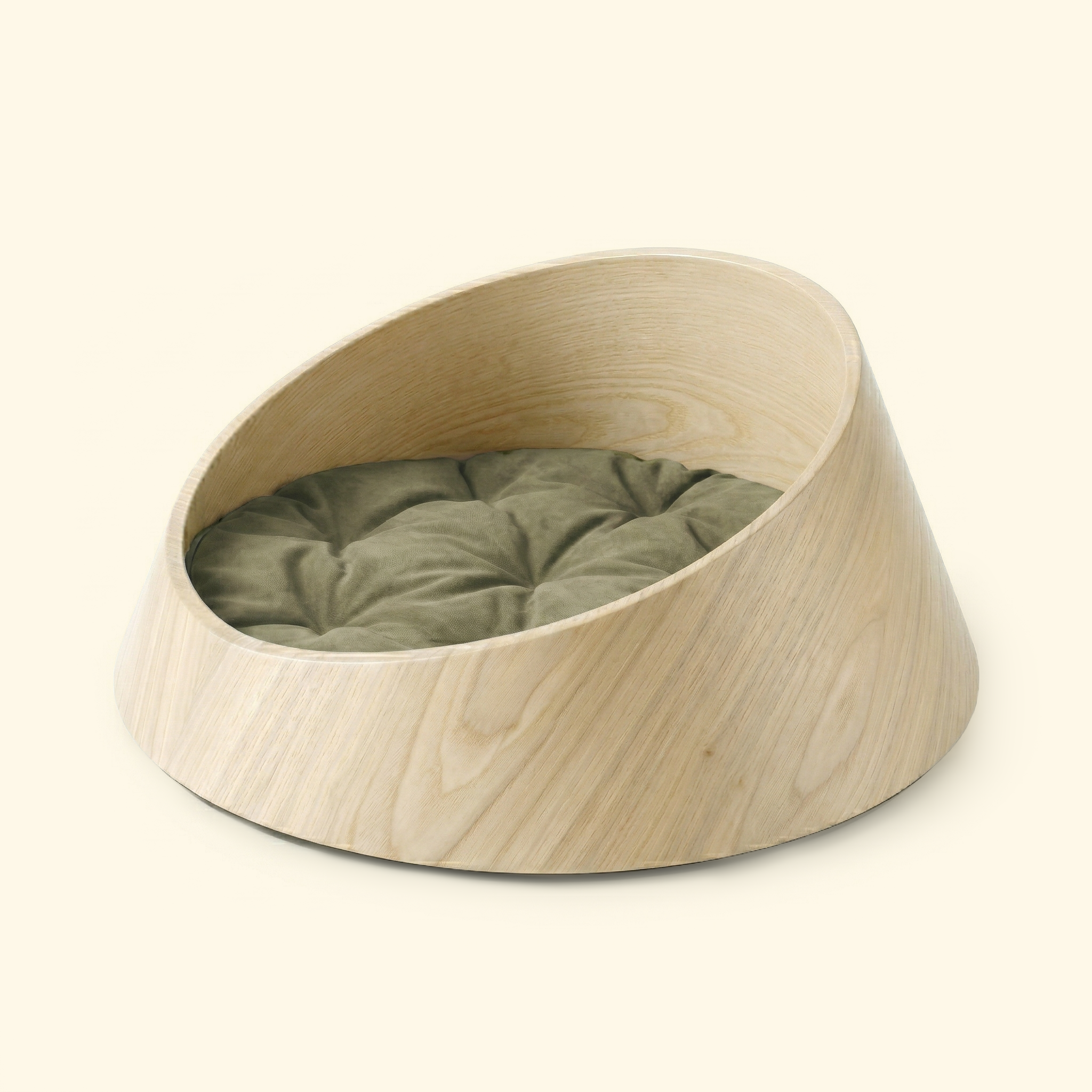 Basin Solid Wood Pet Bed