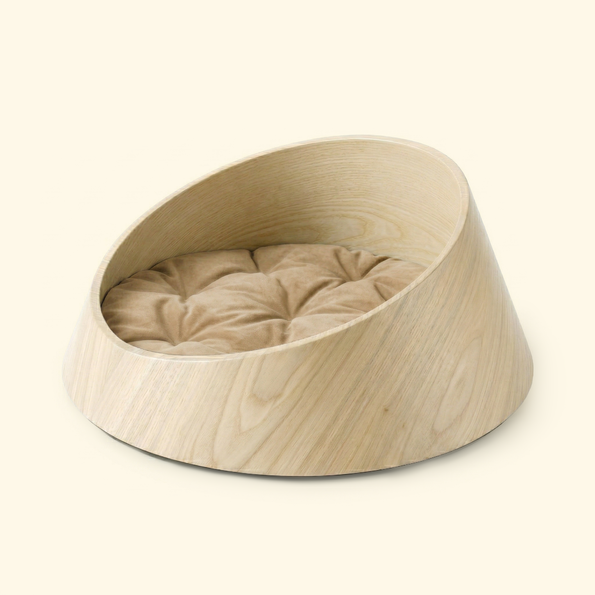 Basin Solid Wood Pet Bed