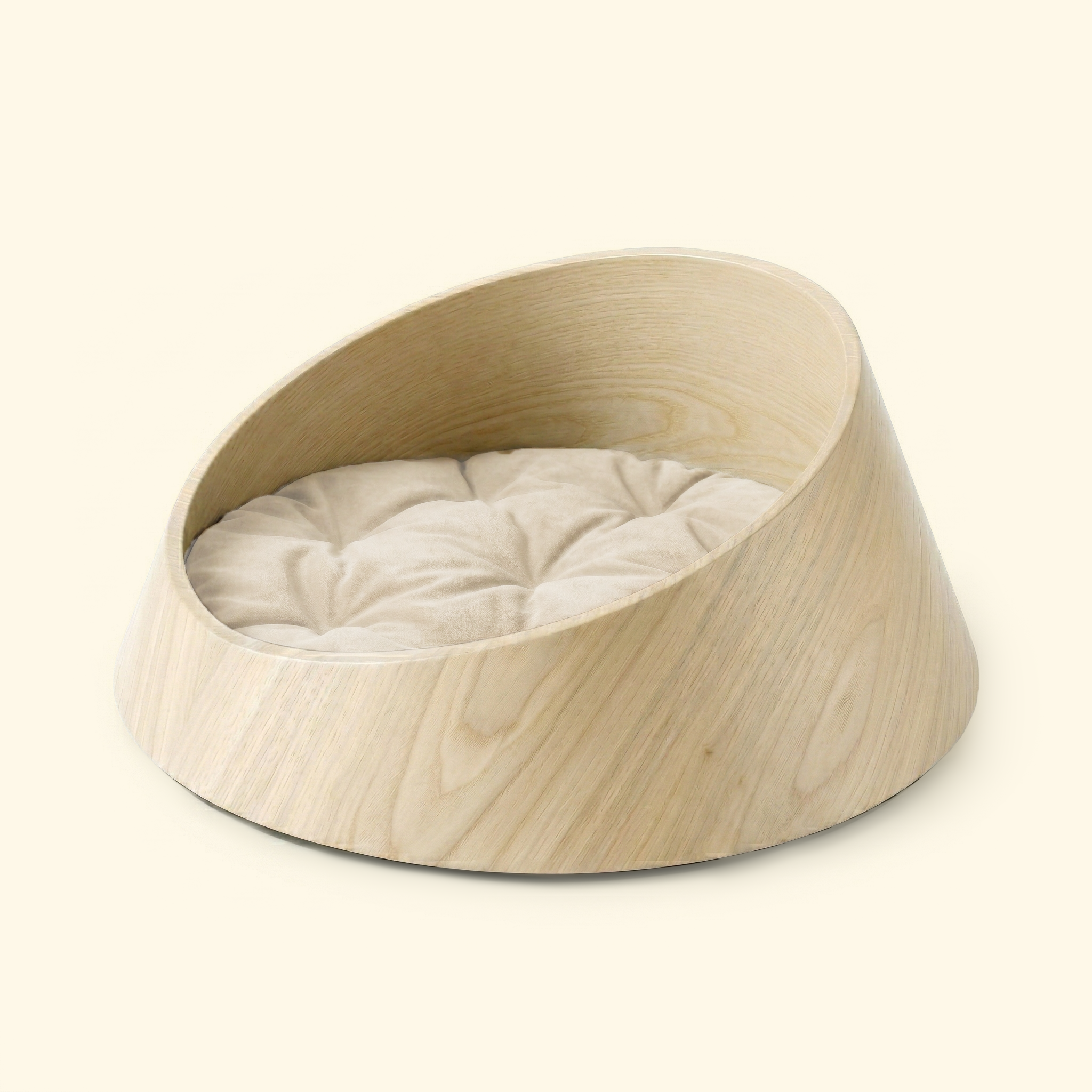 Basin Solid Wood Pet Bed
