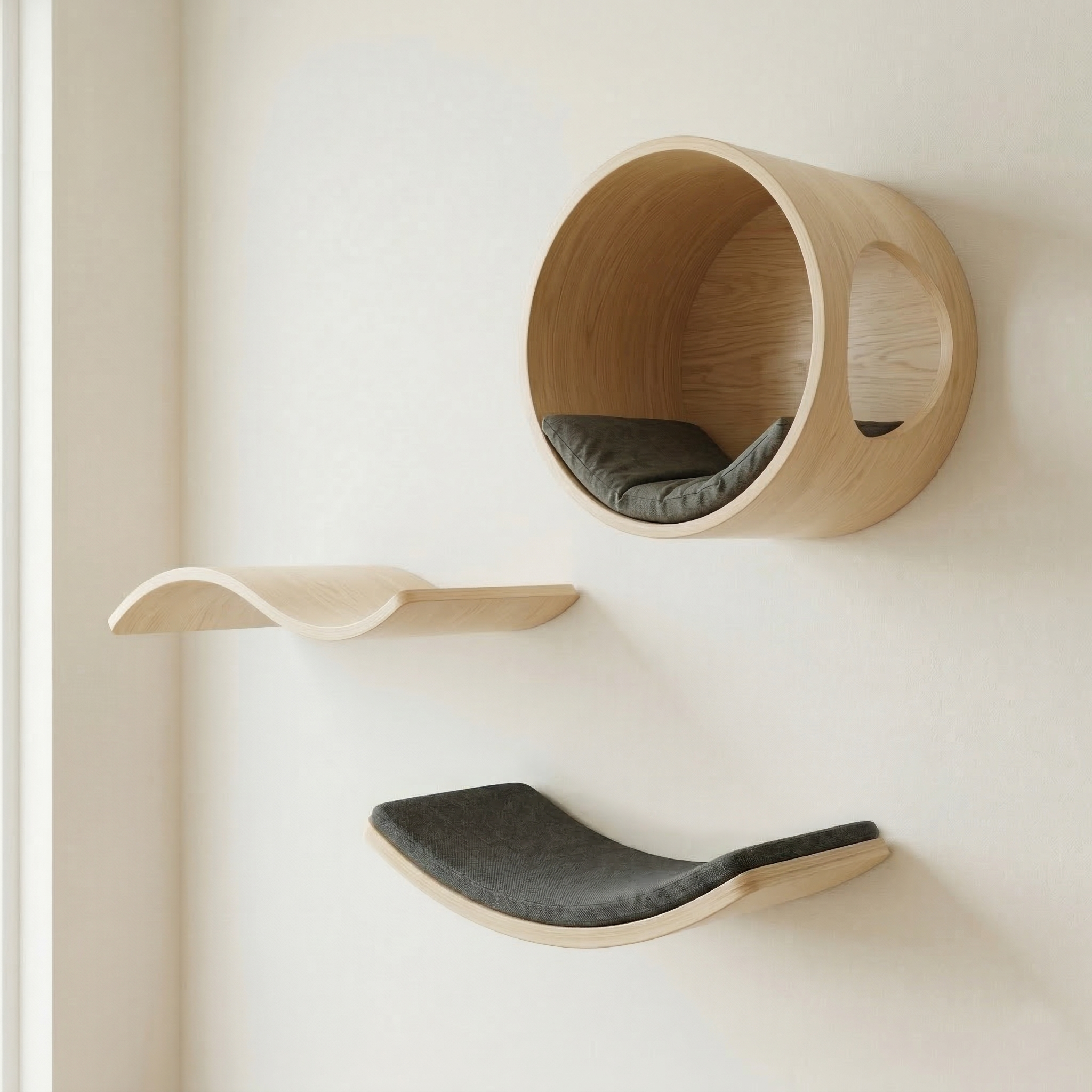 Wall-Mounted Cat Shelf Collection