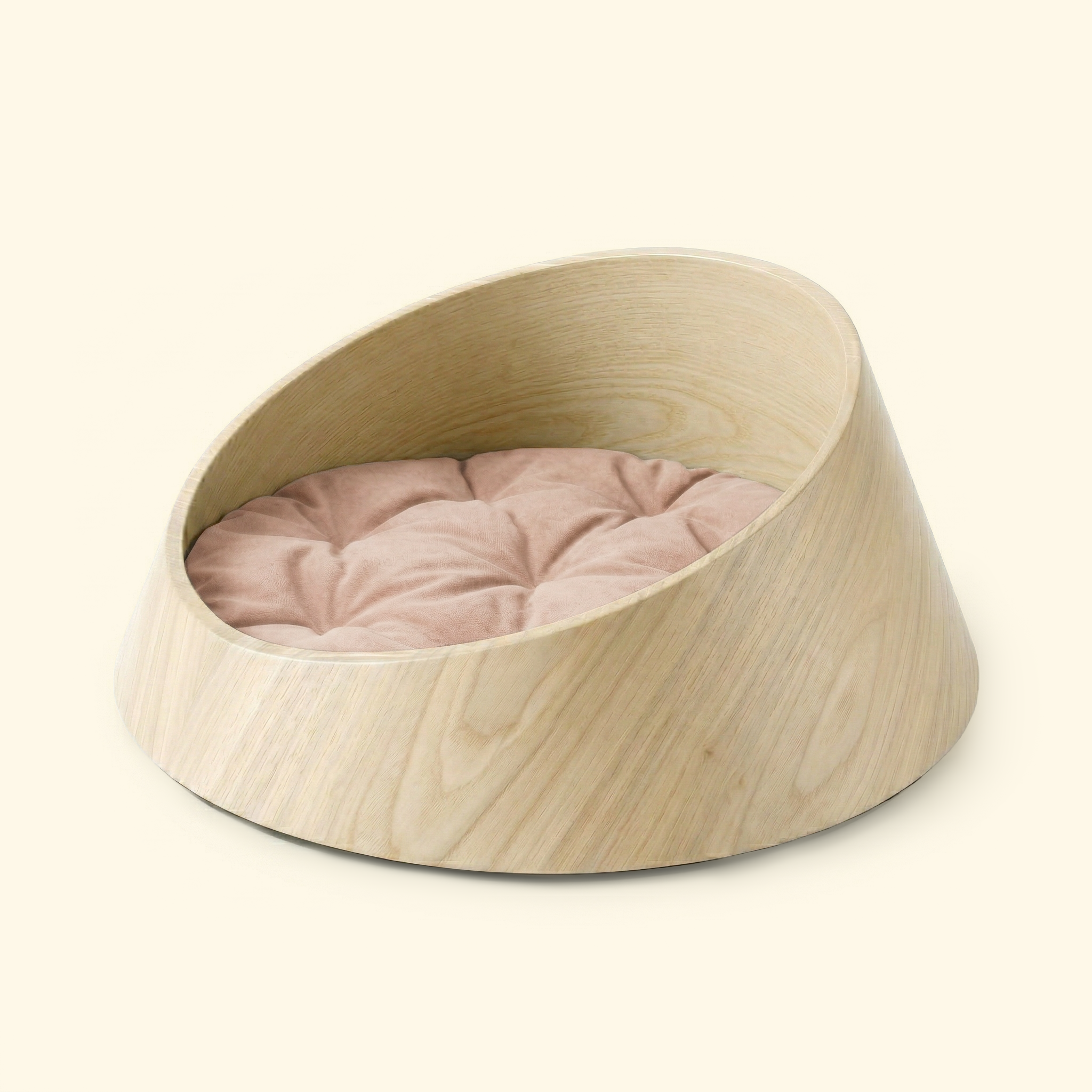 Basin Solid Wood Pet Bed