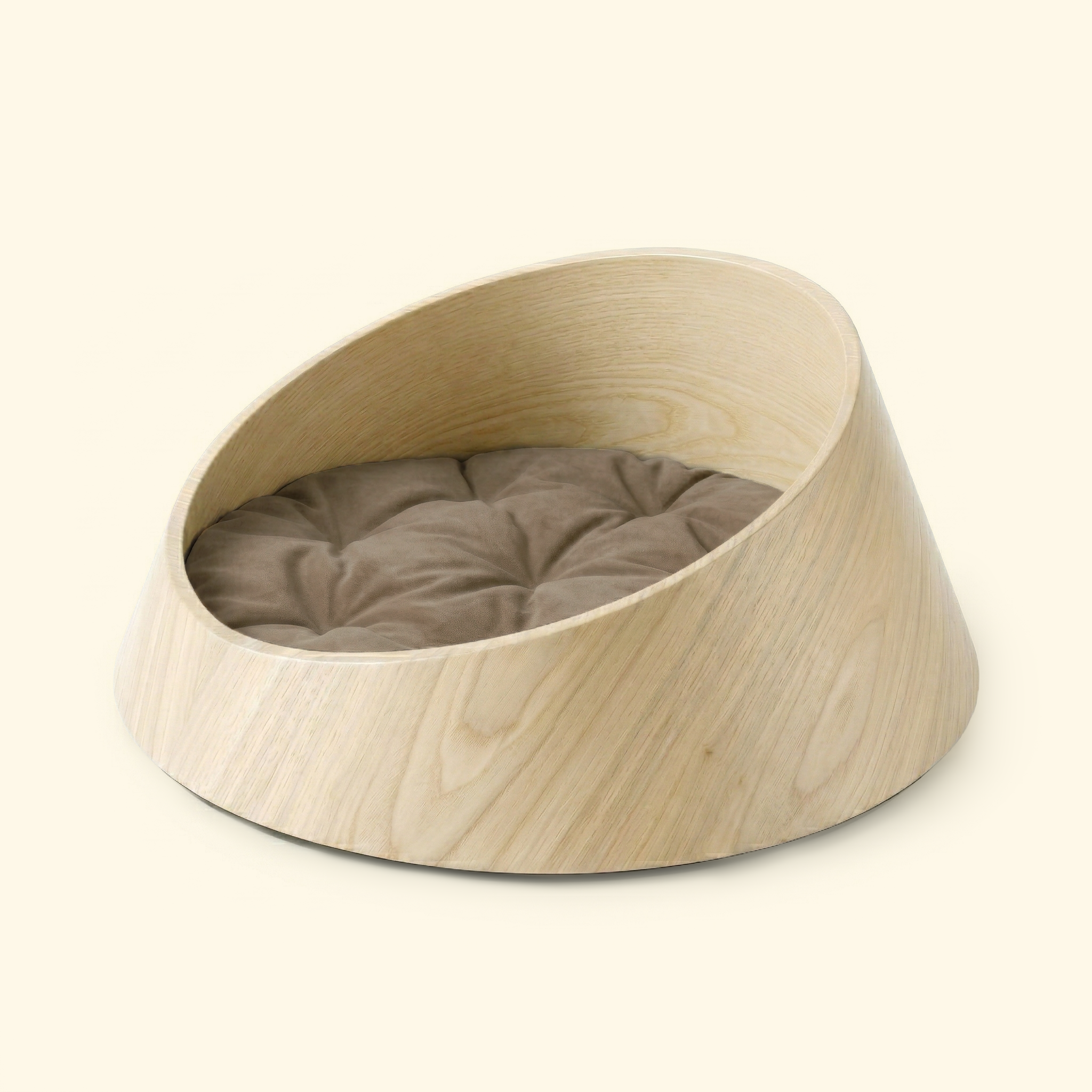 Basin Solid Wood Pet Bed