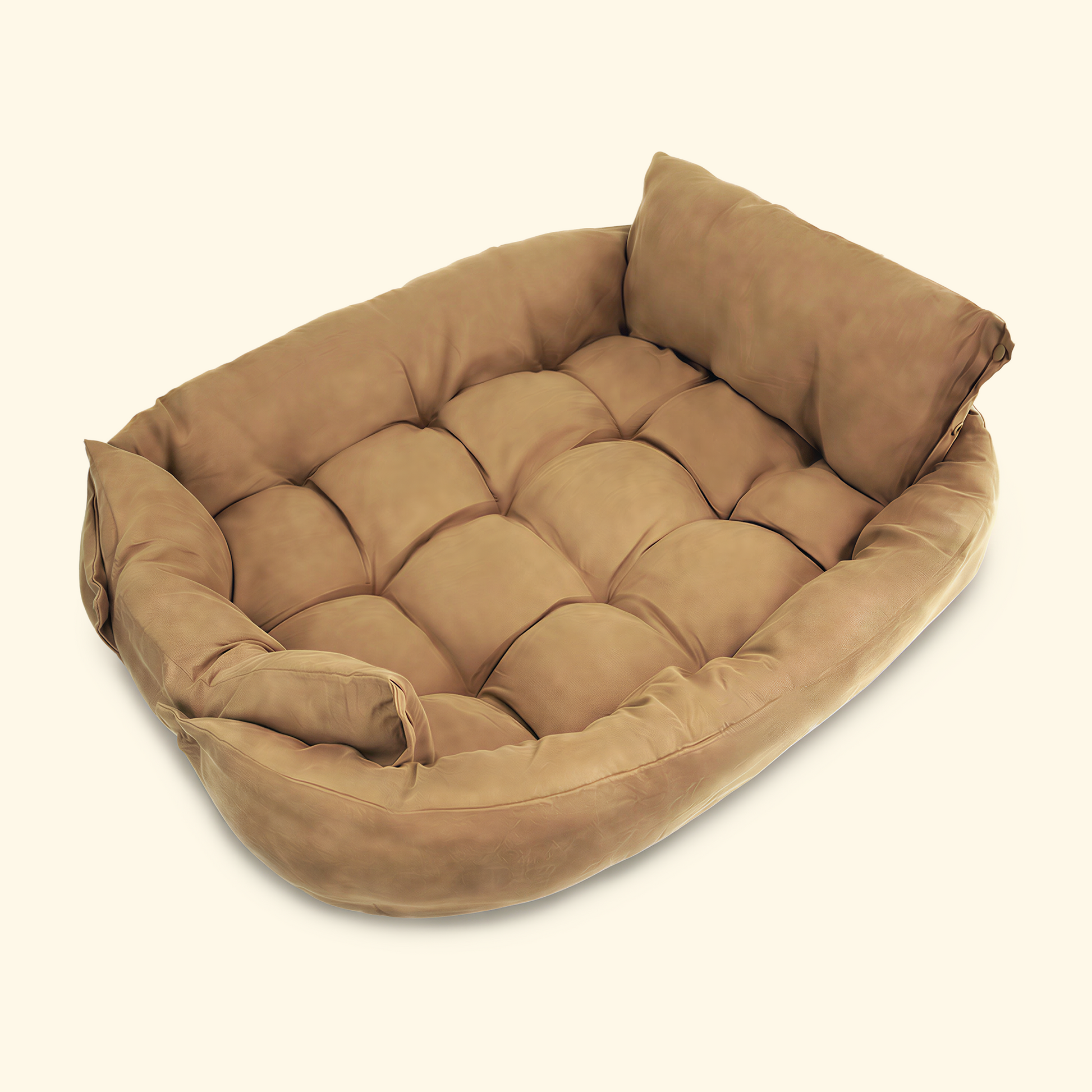 Washable pet cushion bed for year-round comfort