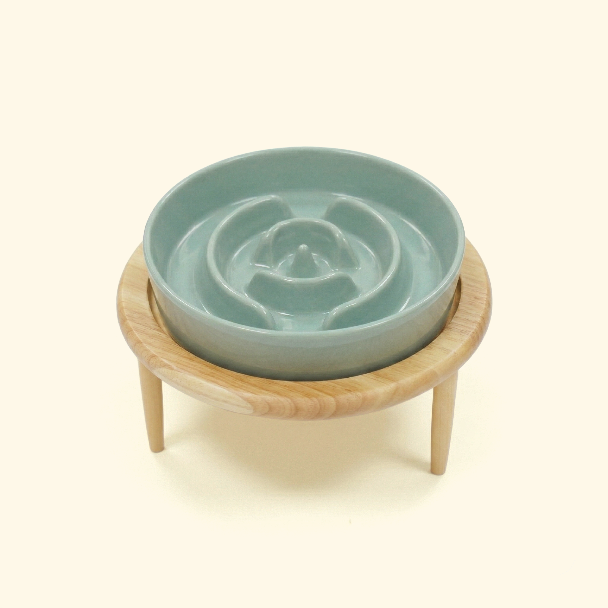 Wooden Stand Slow Feeder