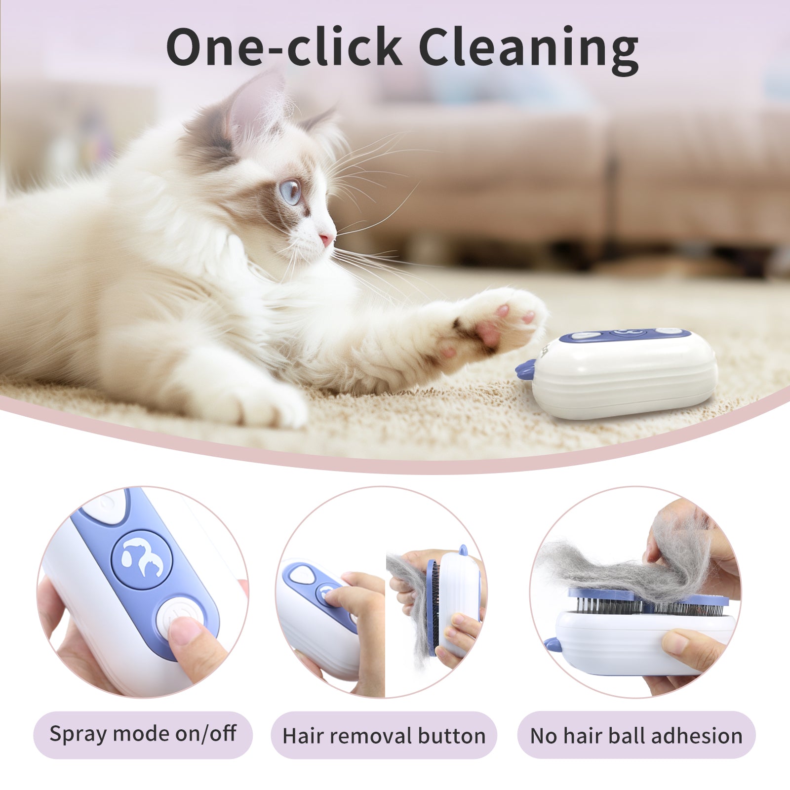 Bobopal Pet Steam Brush