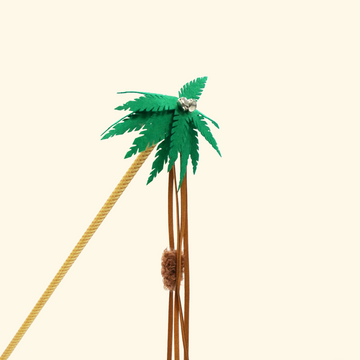 Coconut Tree Cat Wand