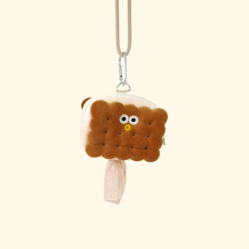 Cookie-shaped Dispenser with Scented Poop Bags