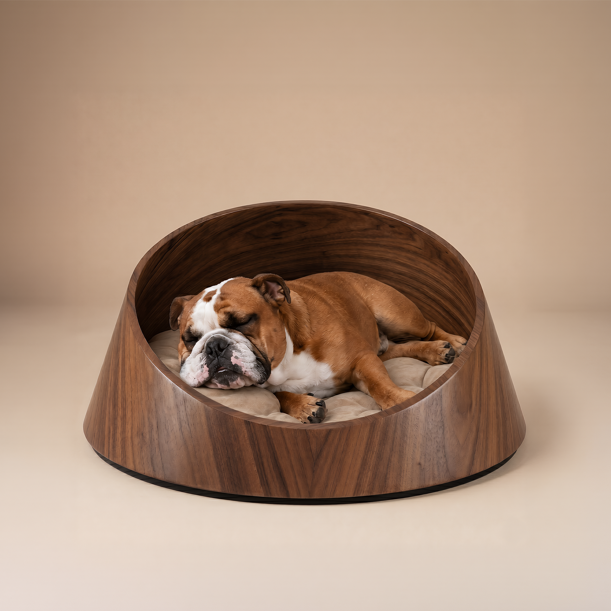 Basin Solid Wood Pet Bed