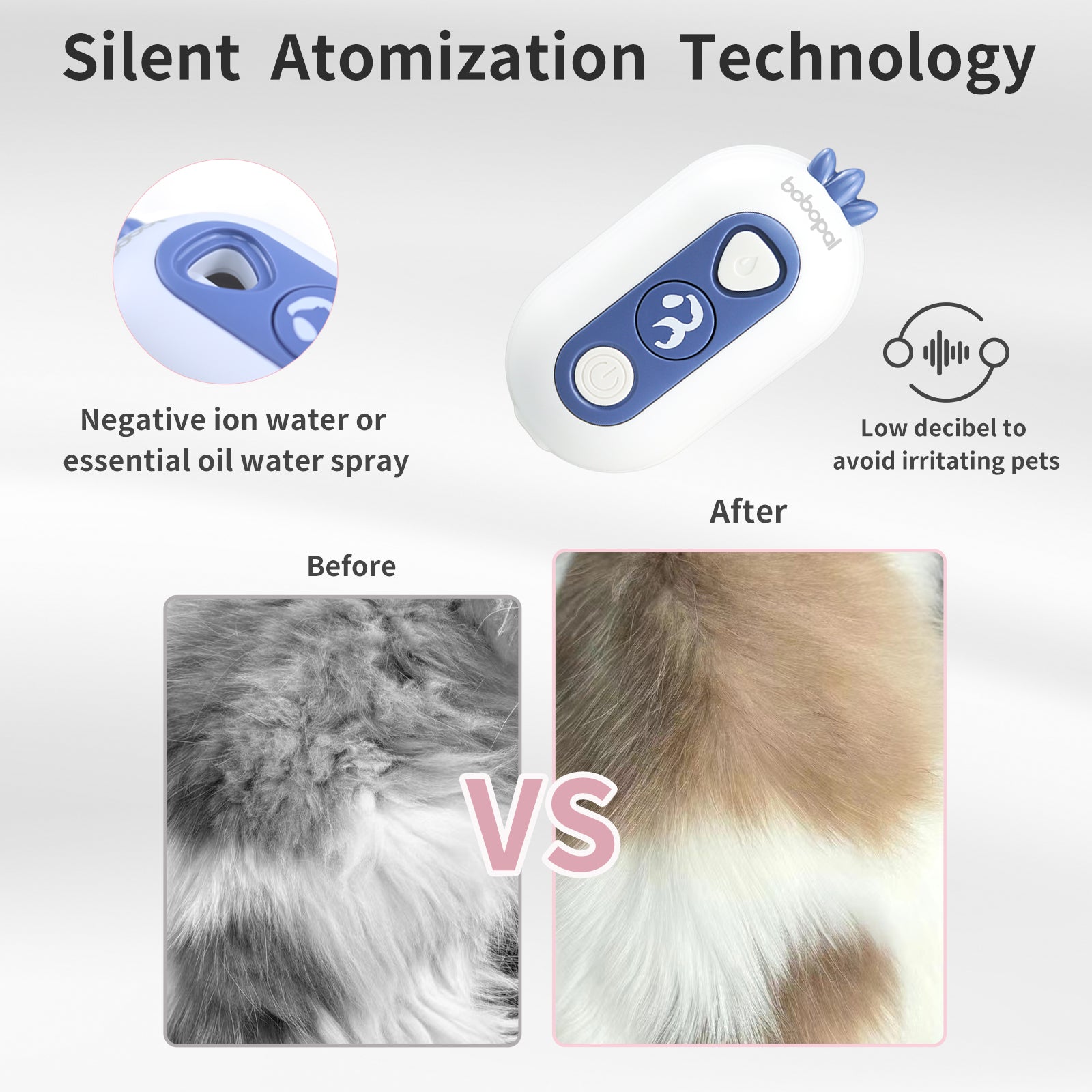 Bobopal Pet Steam Brush