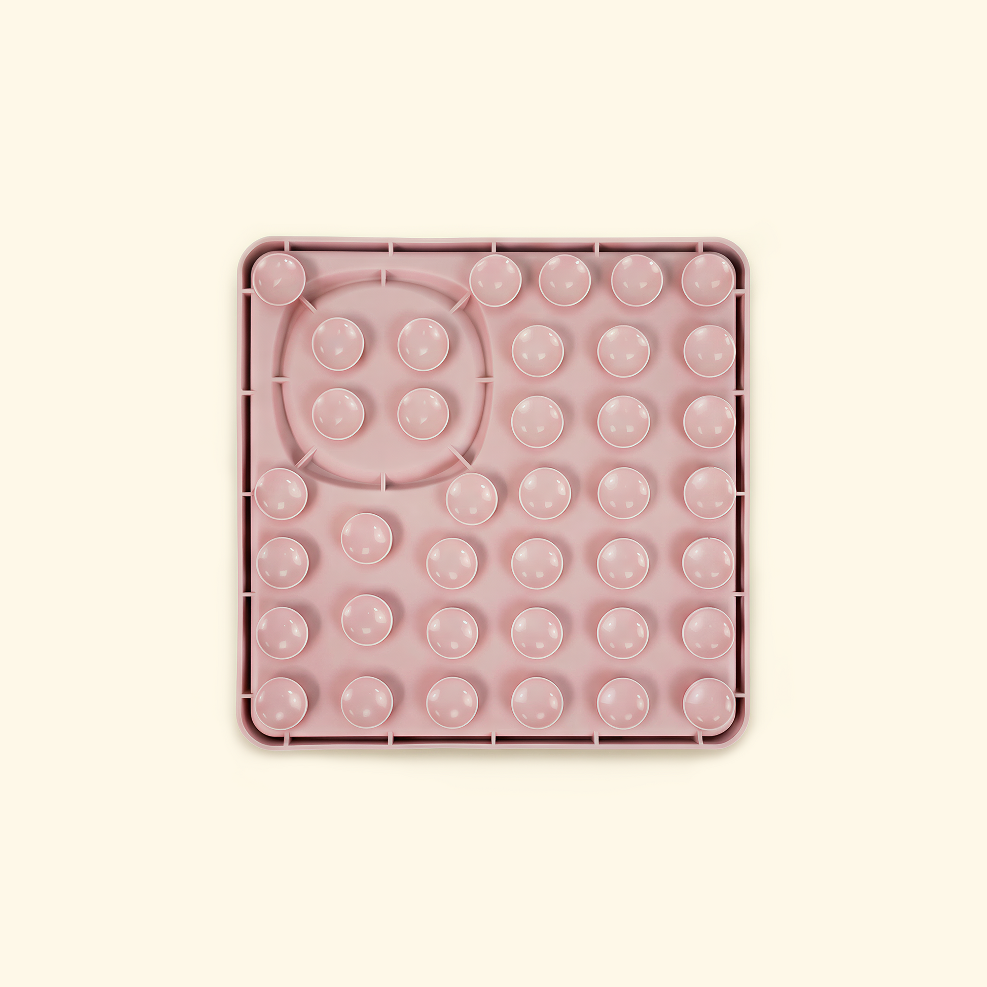 Non-slip suction slow feeder mat for messy eaters