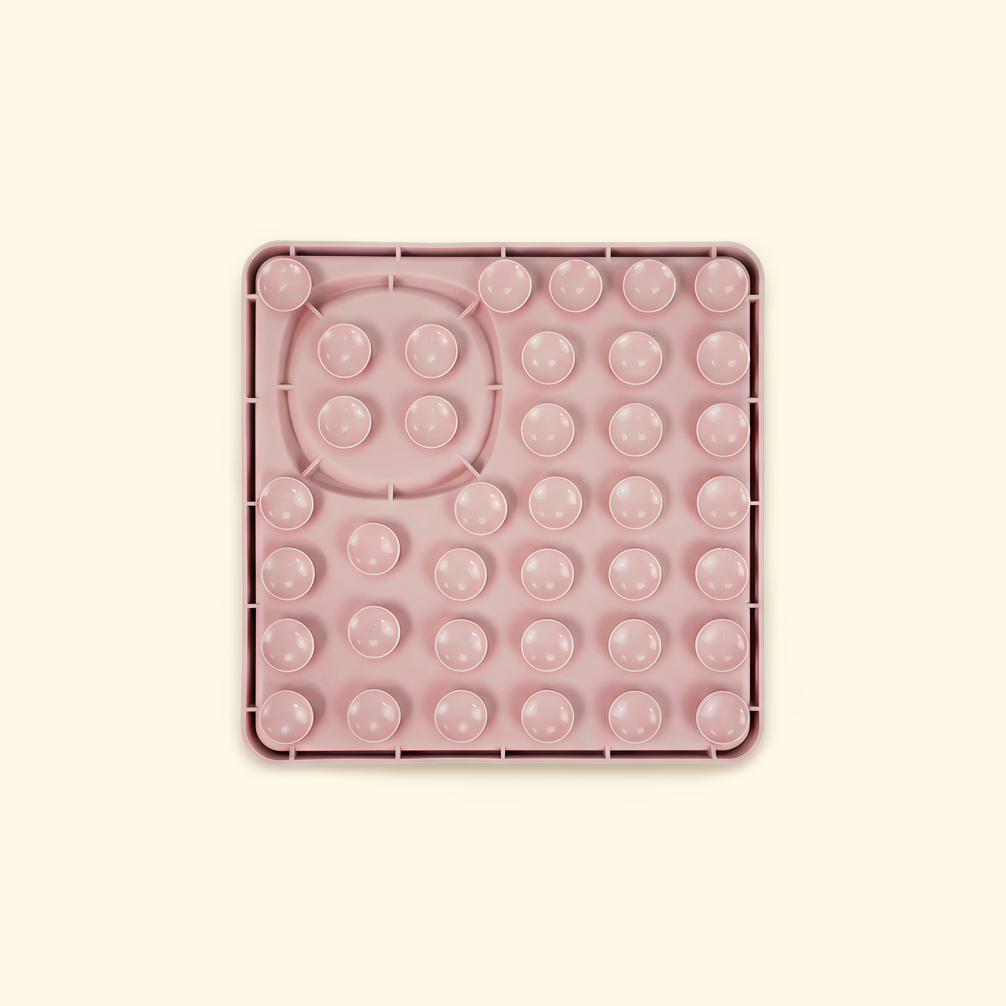 Non-slip suction slow feeder mat for messy eaters