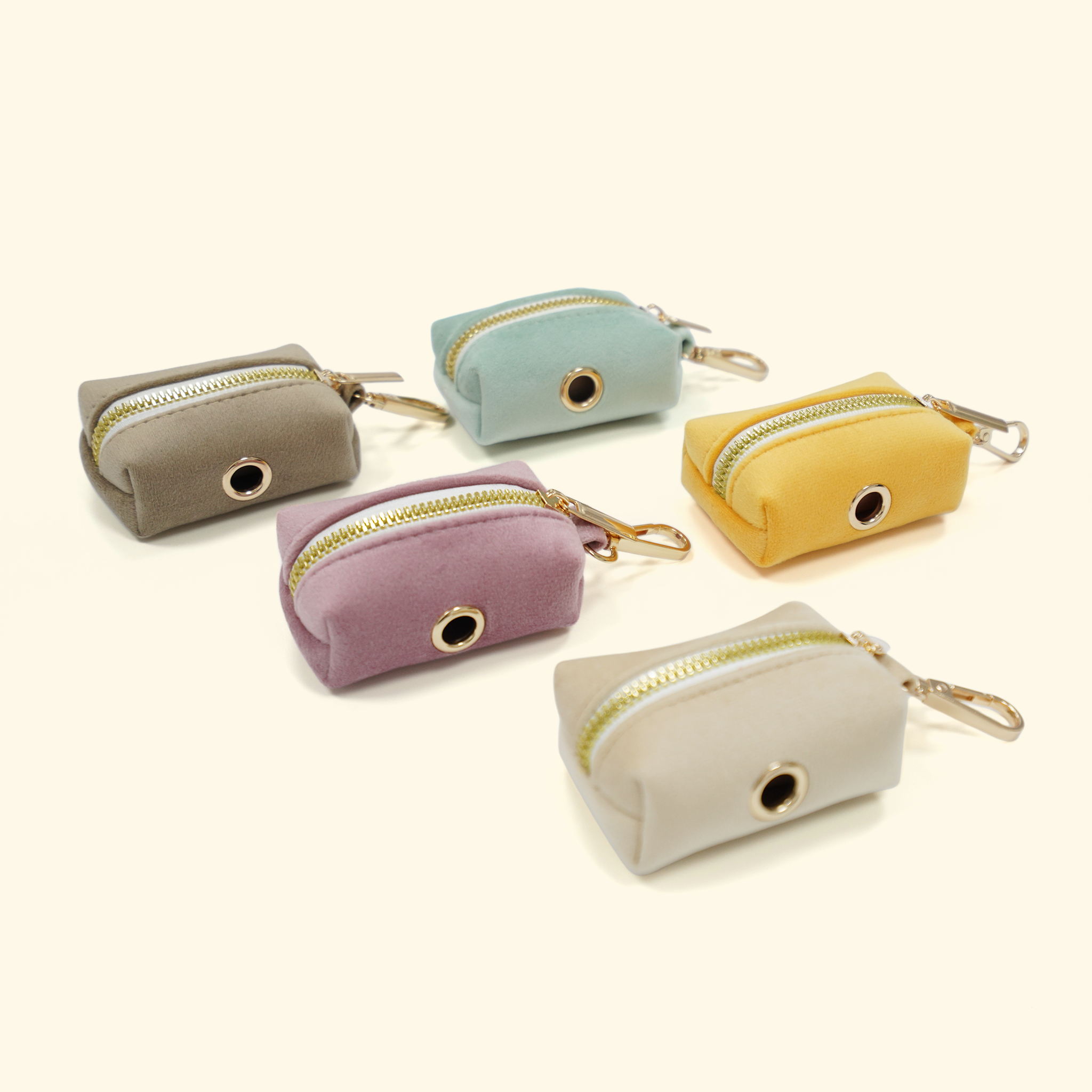 Velvet Poop Bags Leash Dispenser
