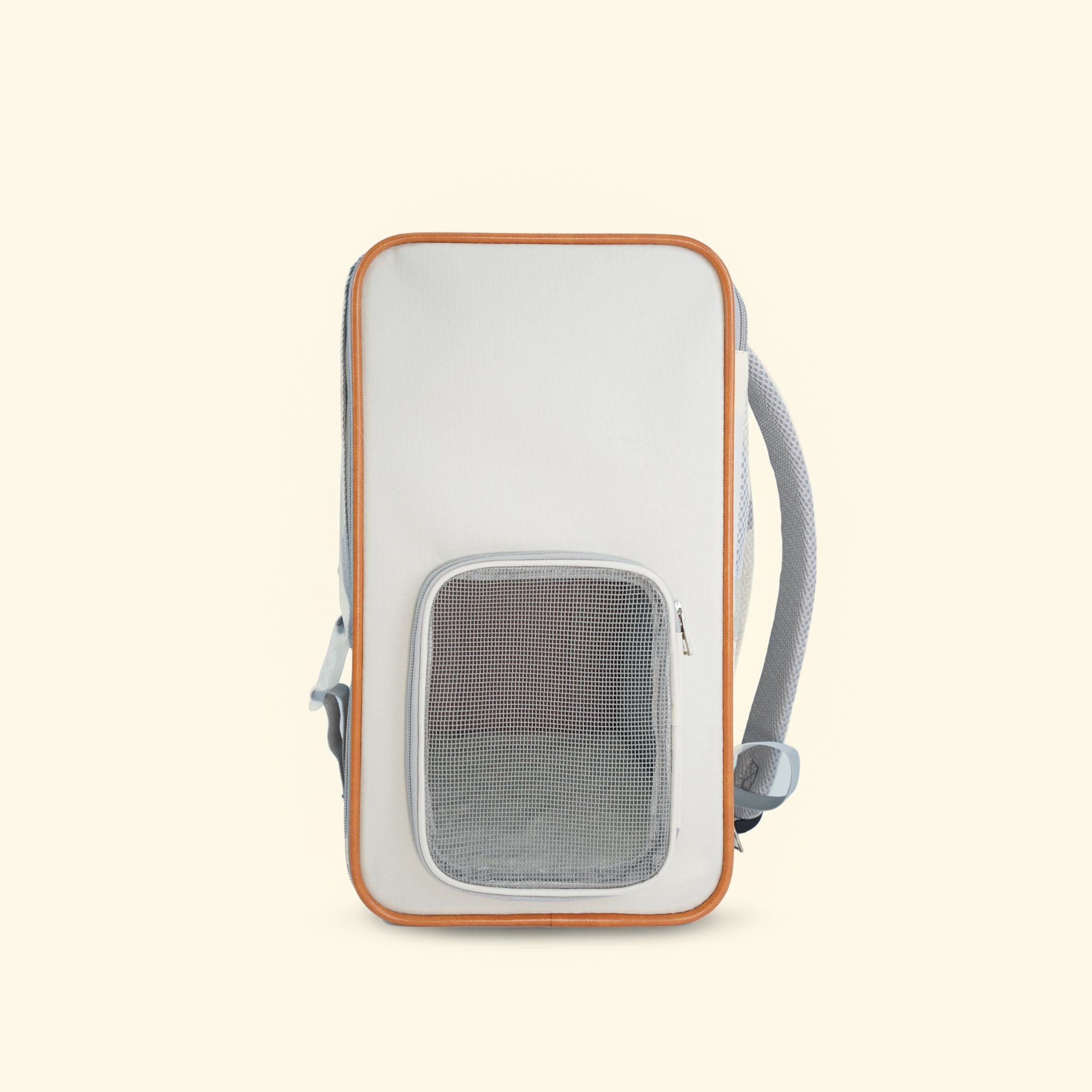 Hands-free commuter pet backpack with padded shoulder straps