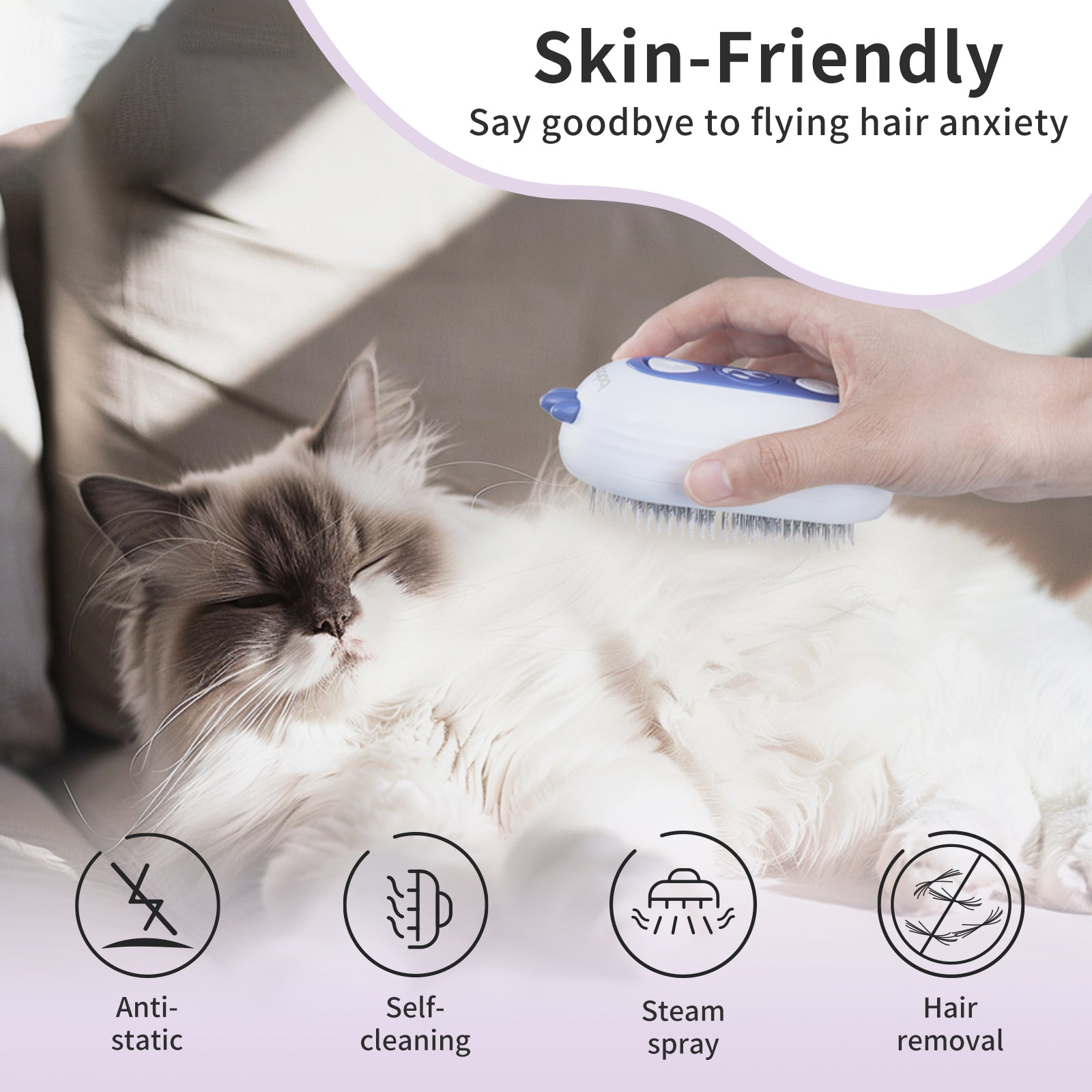 Bobopal Pet Steam Brush