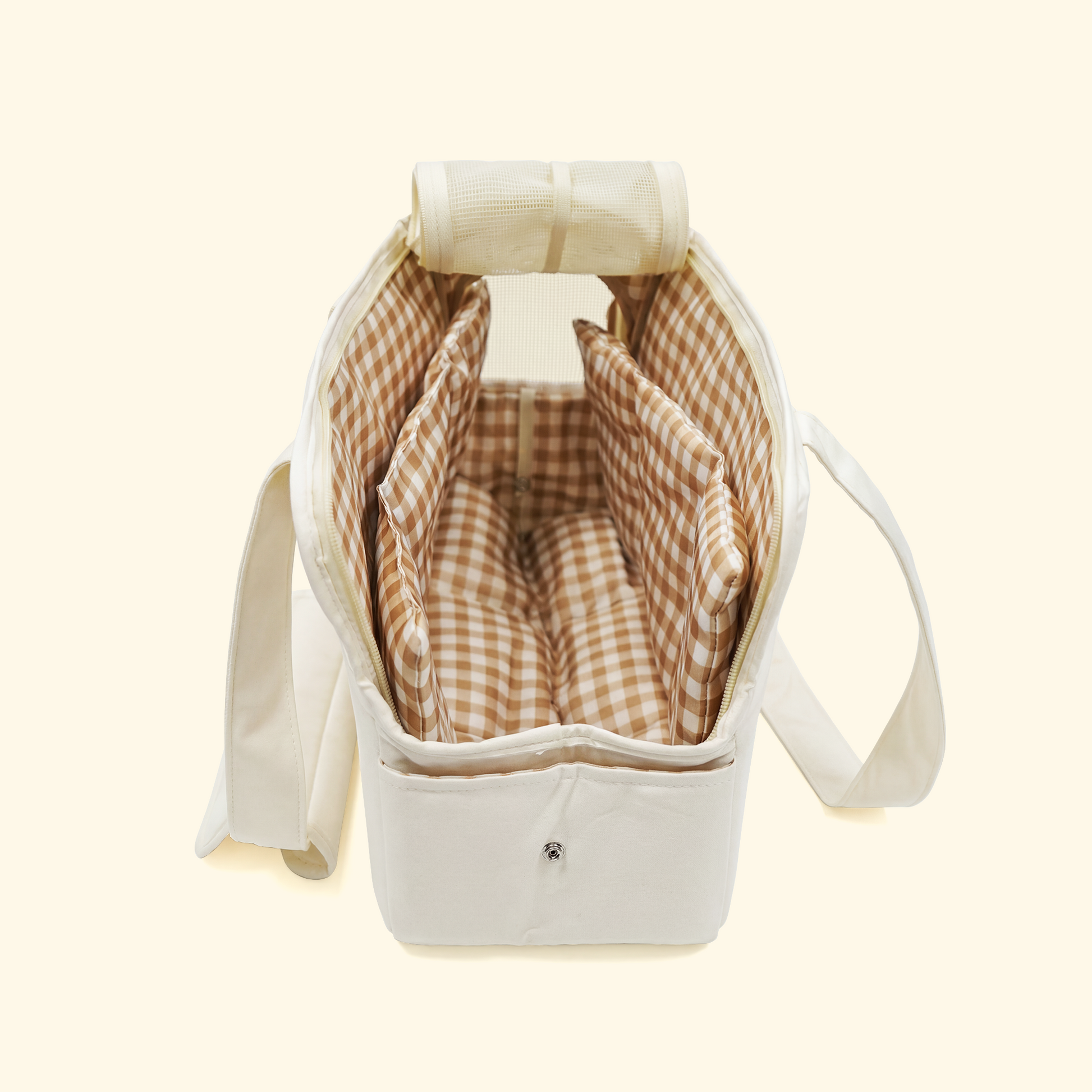 Checked Shoulder Bag Pet Carrier