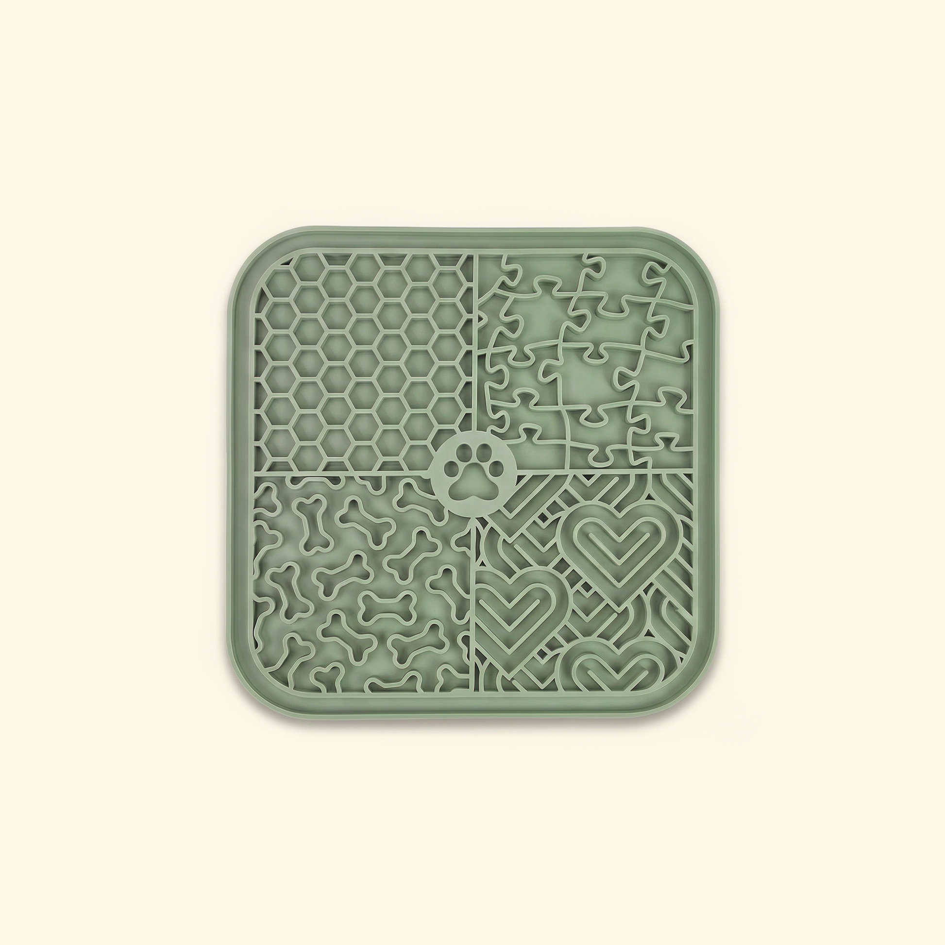 Dishwasher safe pet lick and slow-feed mat