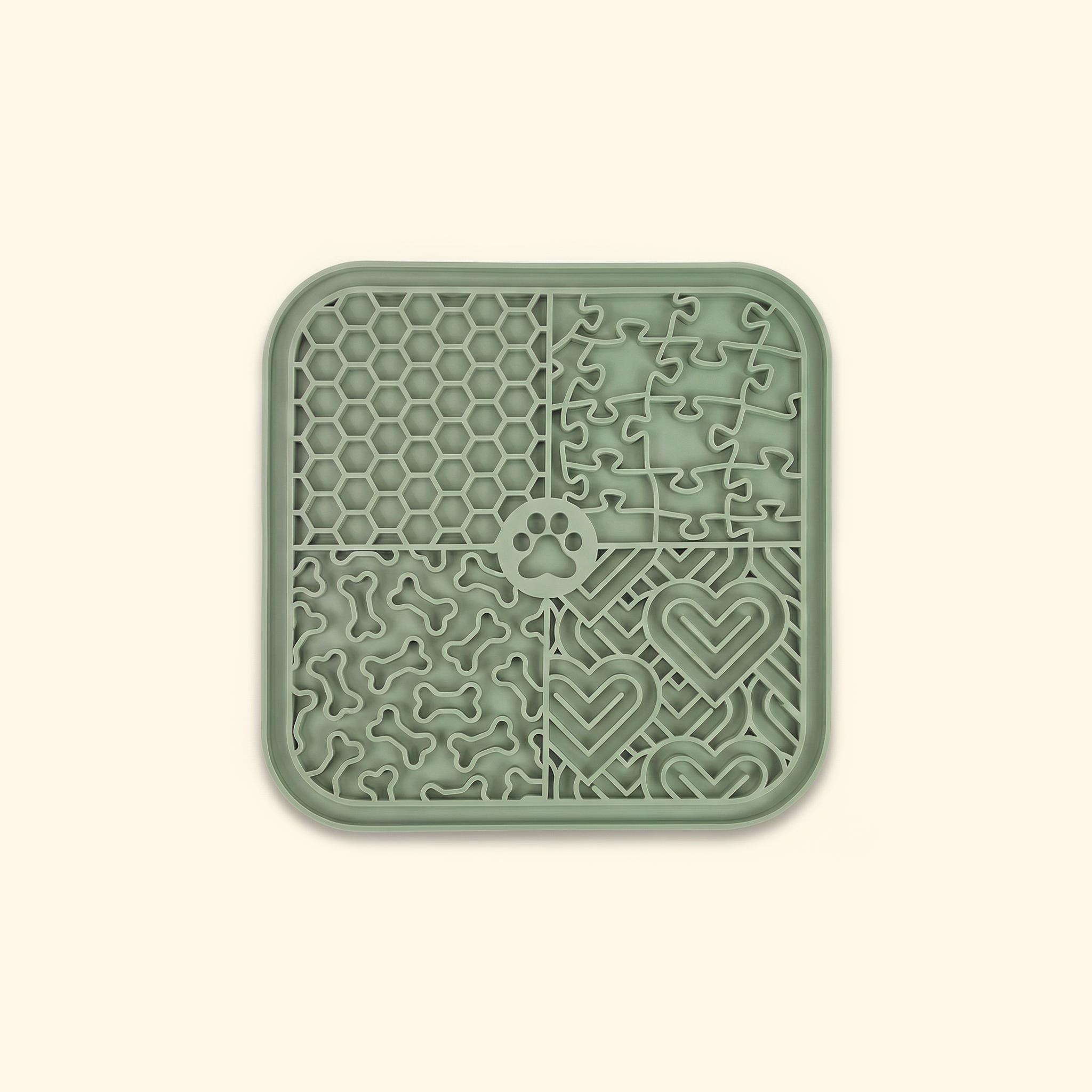 Dishwasher safe pet lick and slow-feed mat