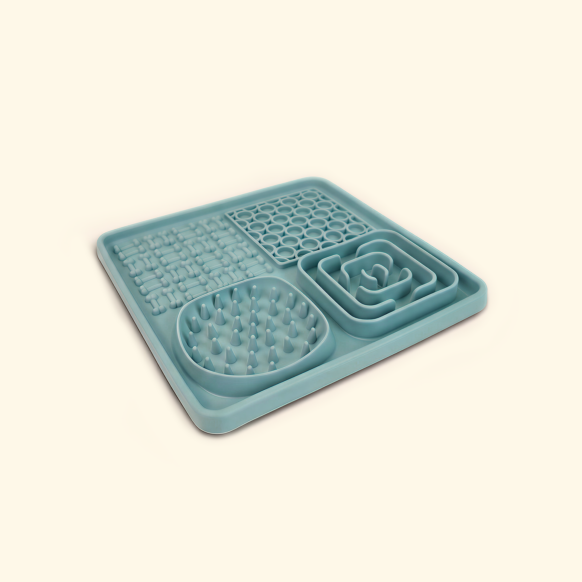 Dishwasher safe pet lick and slow-feed mat
