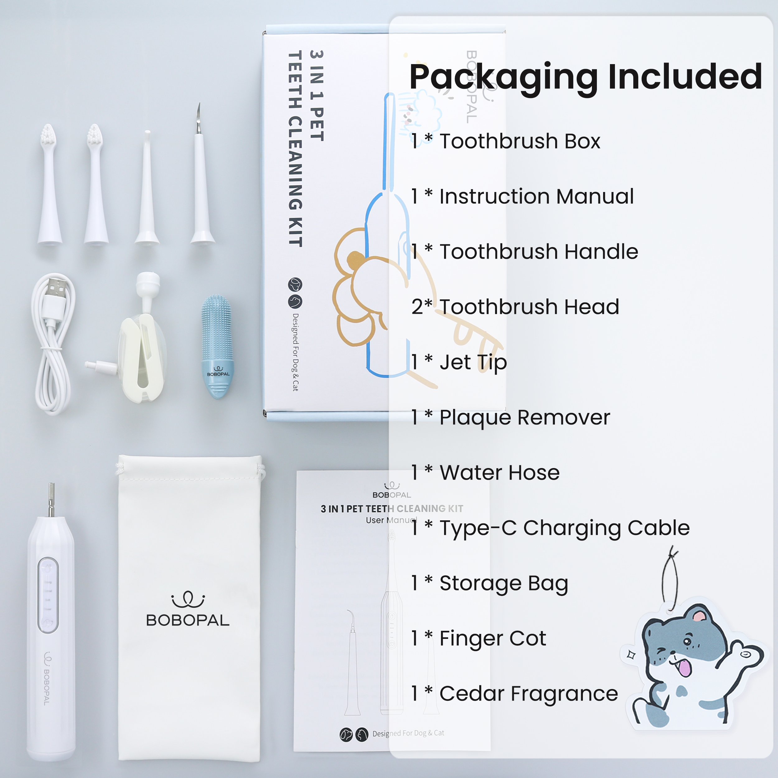 Bobopal Dog Toothbrush Kit