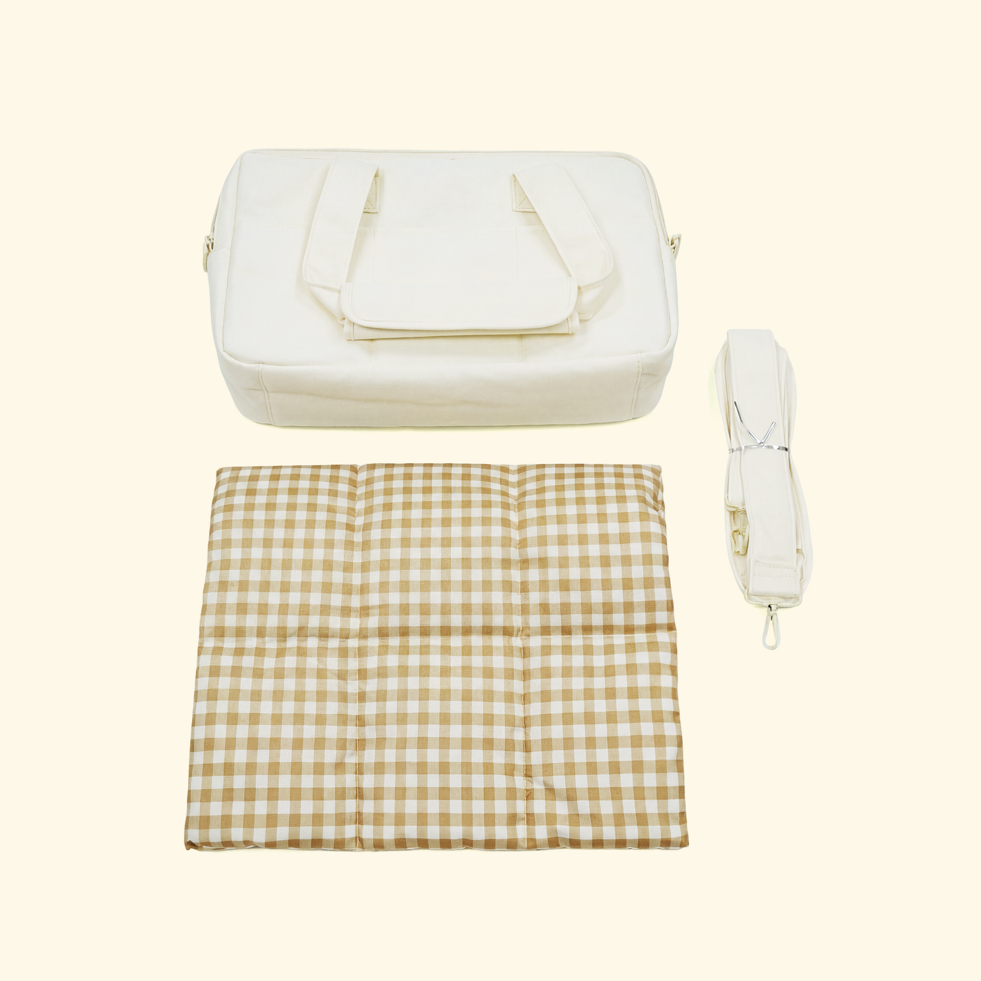 Checked Shoulder Bag Pet Carrier