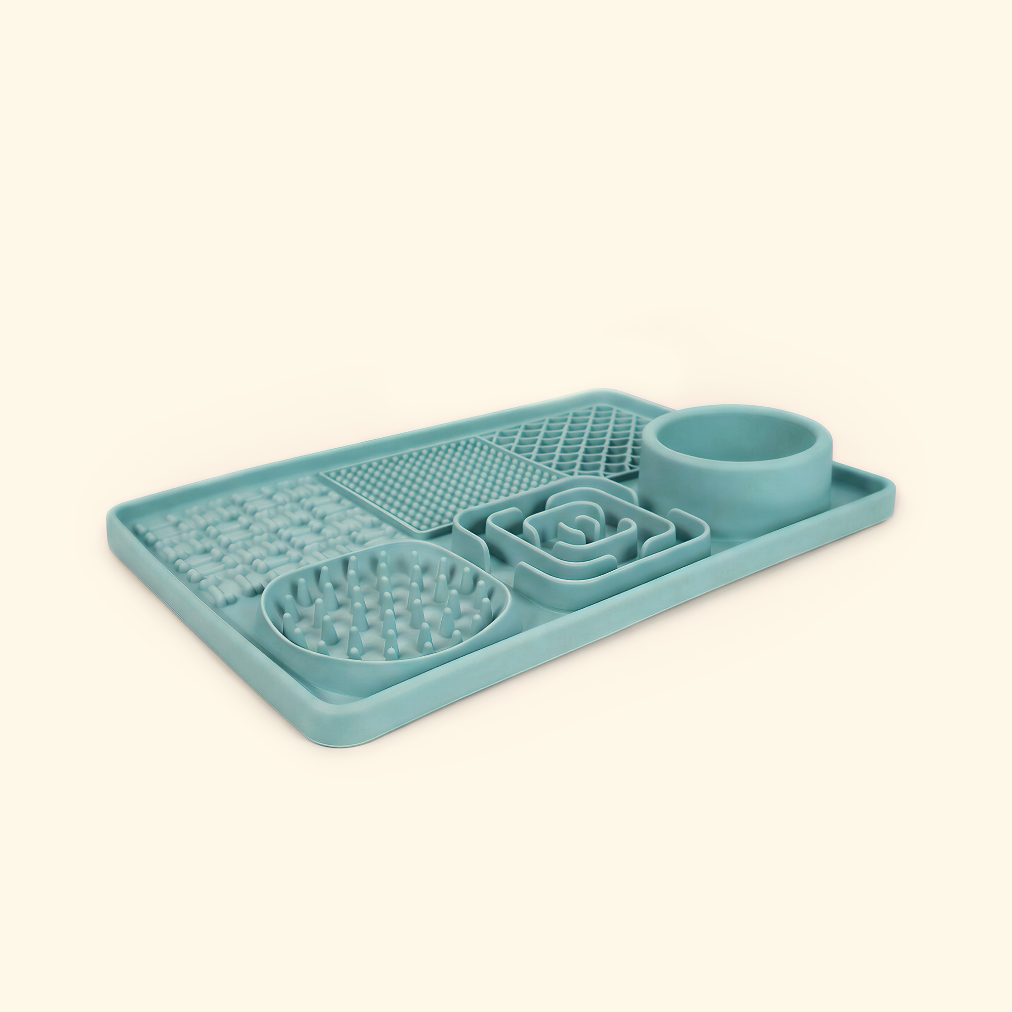 Dishwasher safe pet lick and slow-feed mat