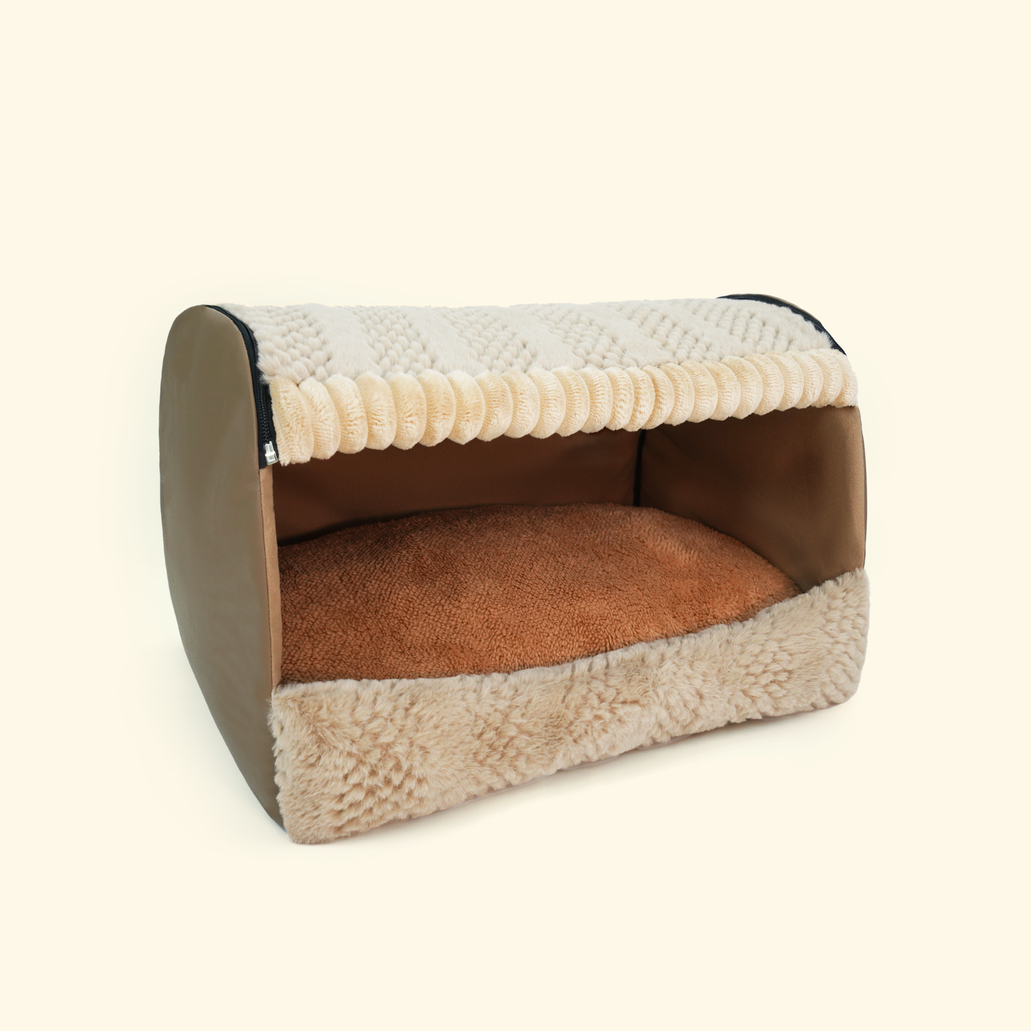 Semi-Enclosed Warm Pet Bed