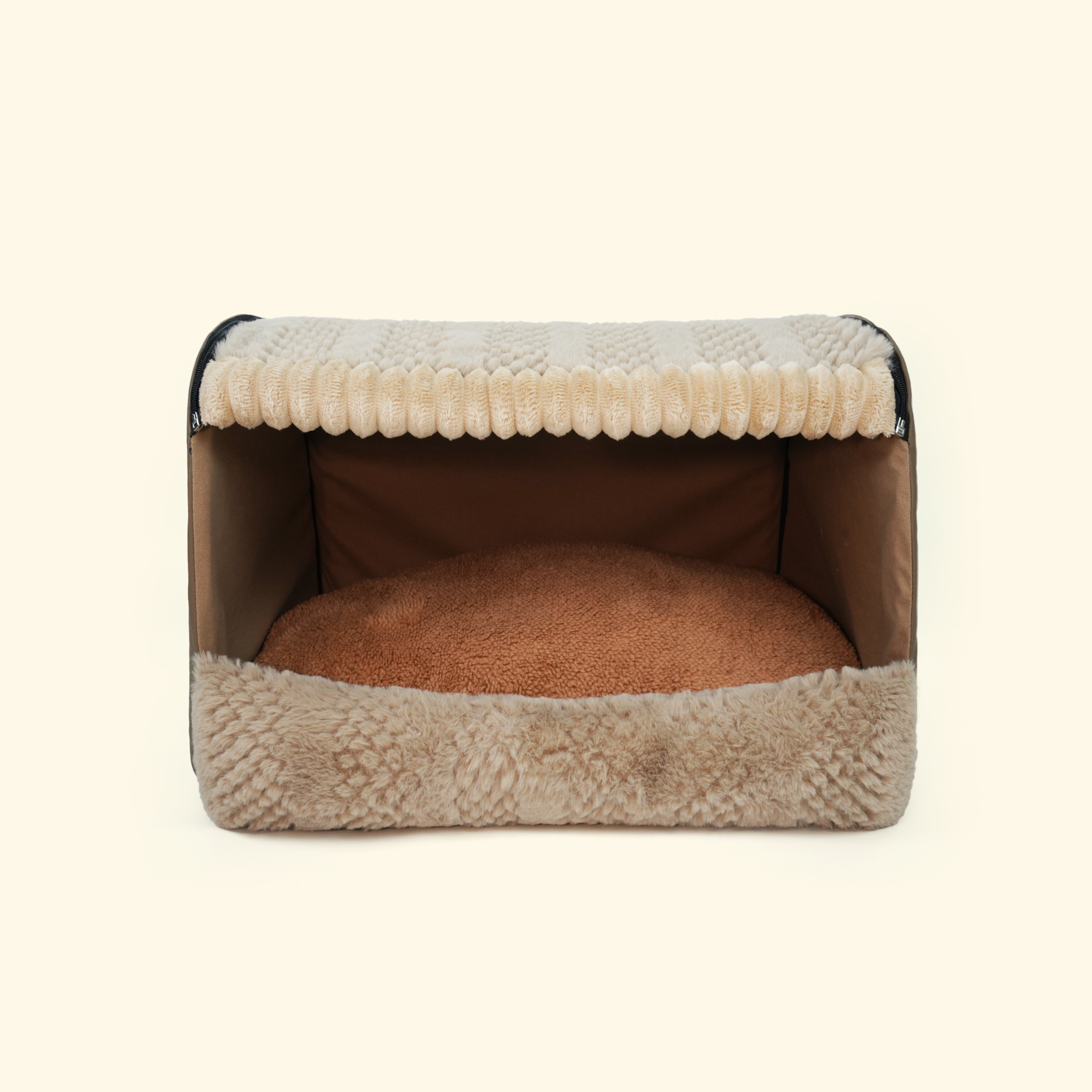 Semi-Enclosed Warm Pet Bed