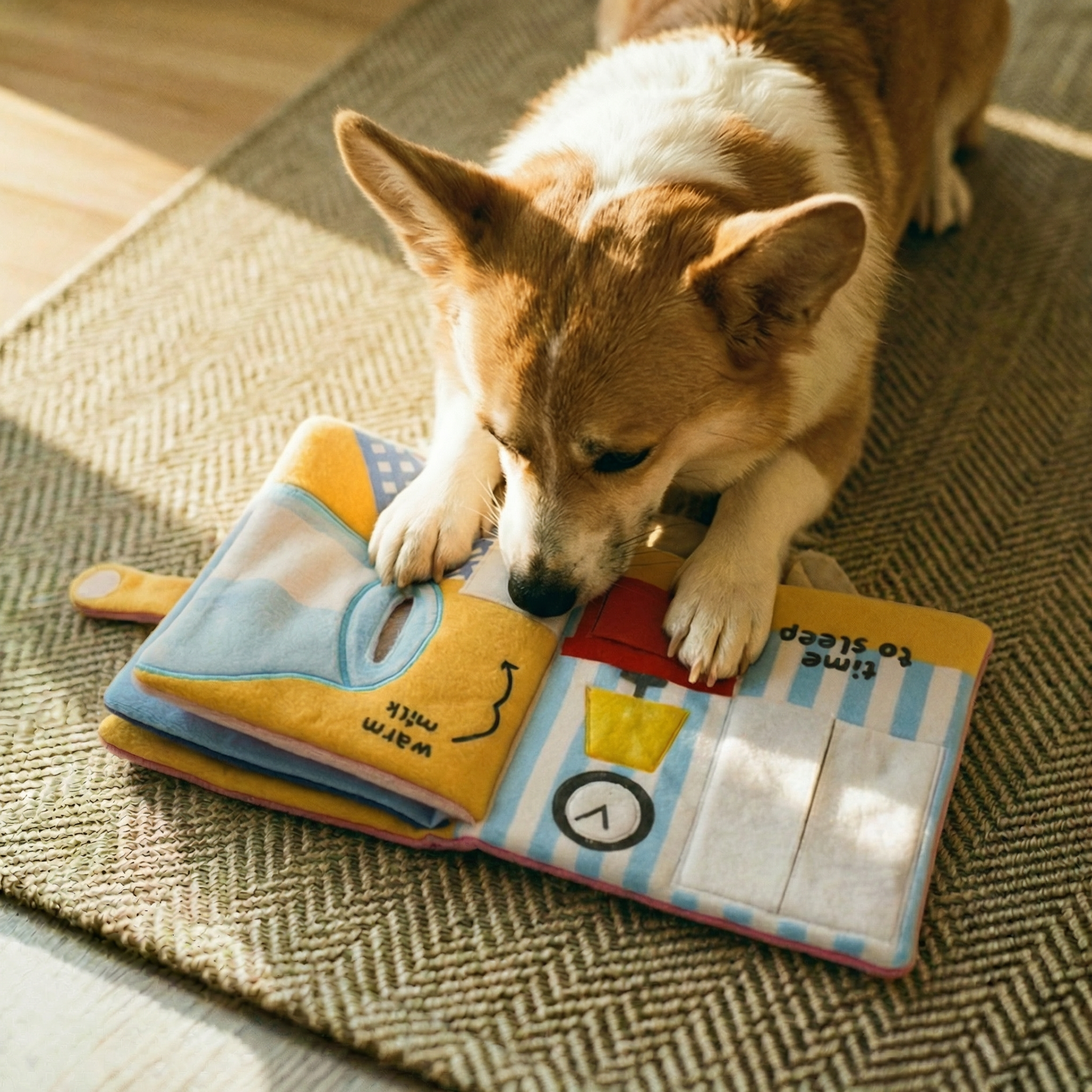 Feeder dog snuffle book