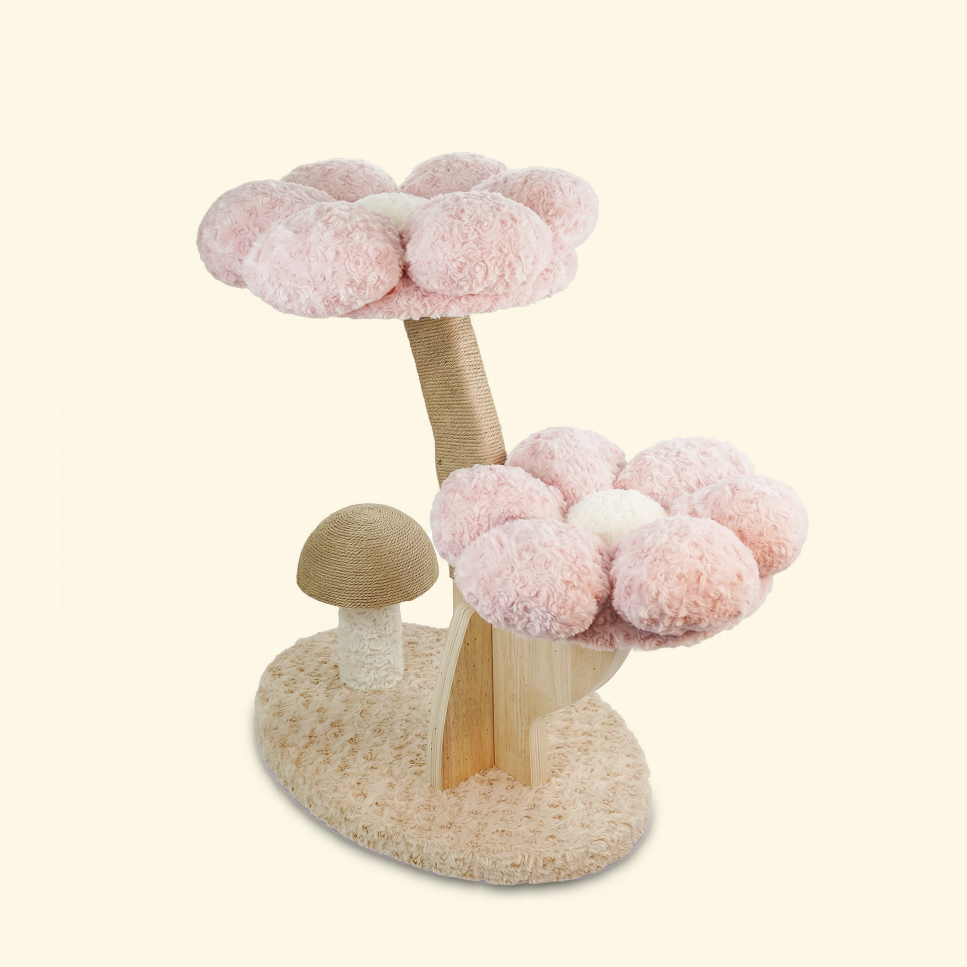 Cute floral cat perch with cozy cushion