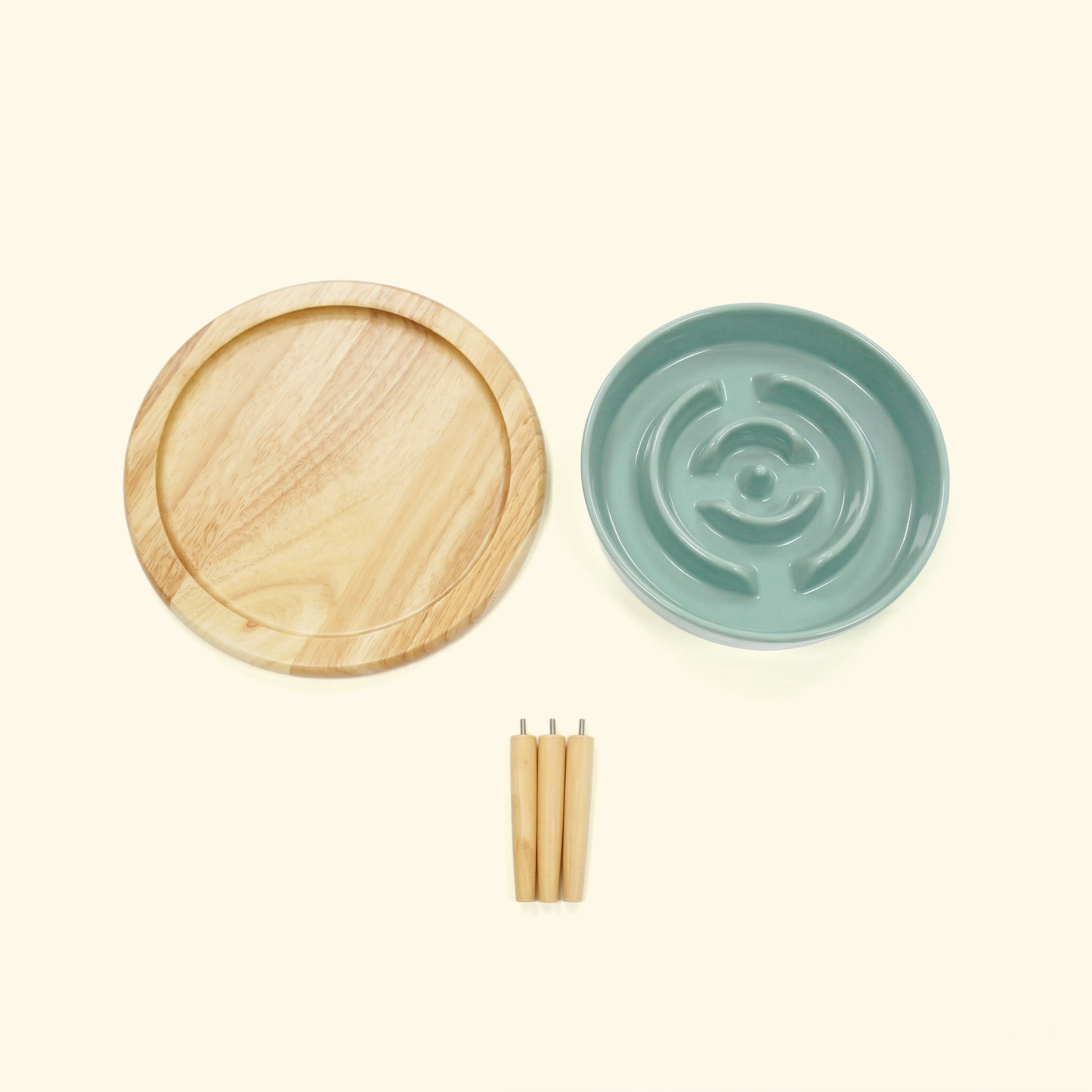 Wooden Stand Slow Feeder
