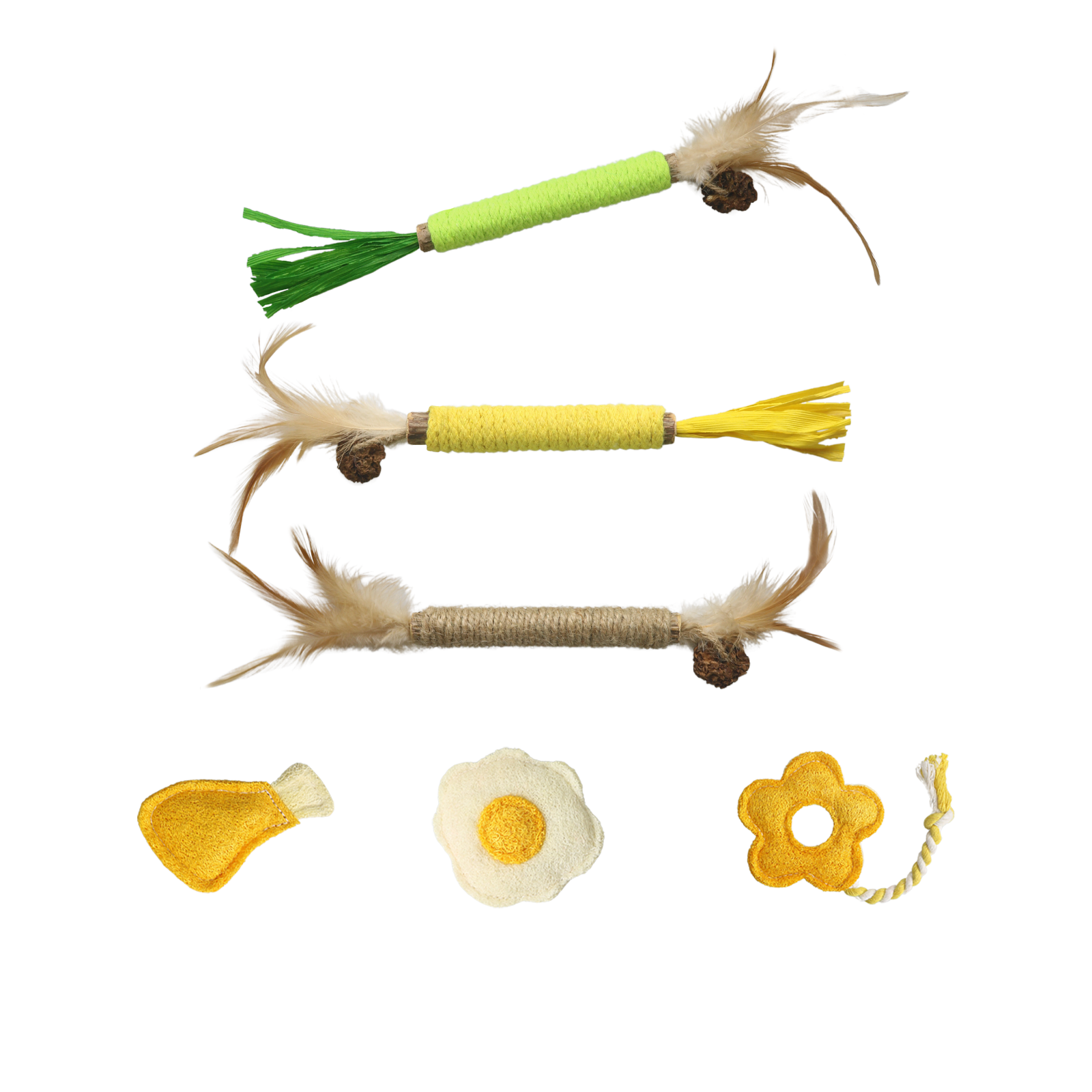 Bobopal Catnip & Loofah Toys