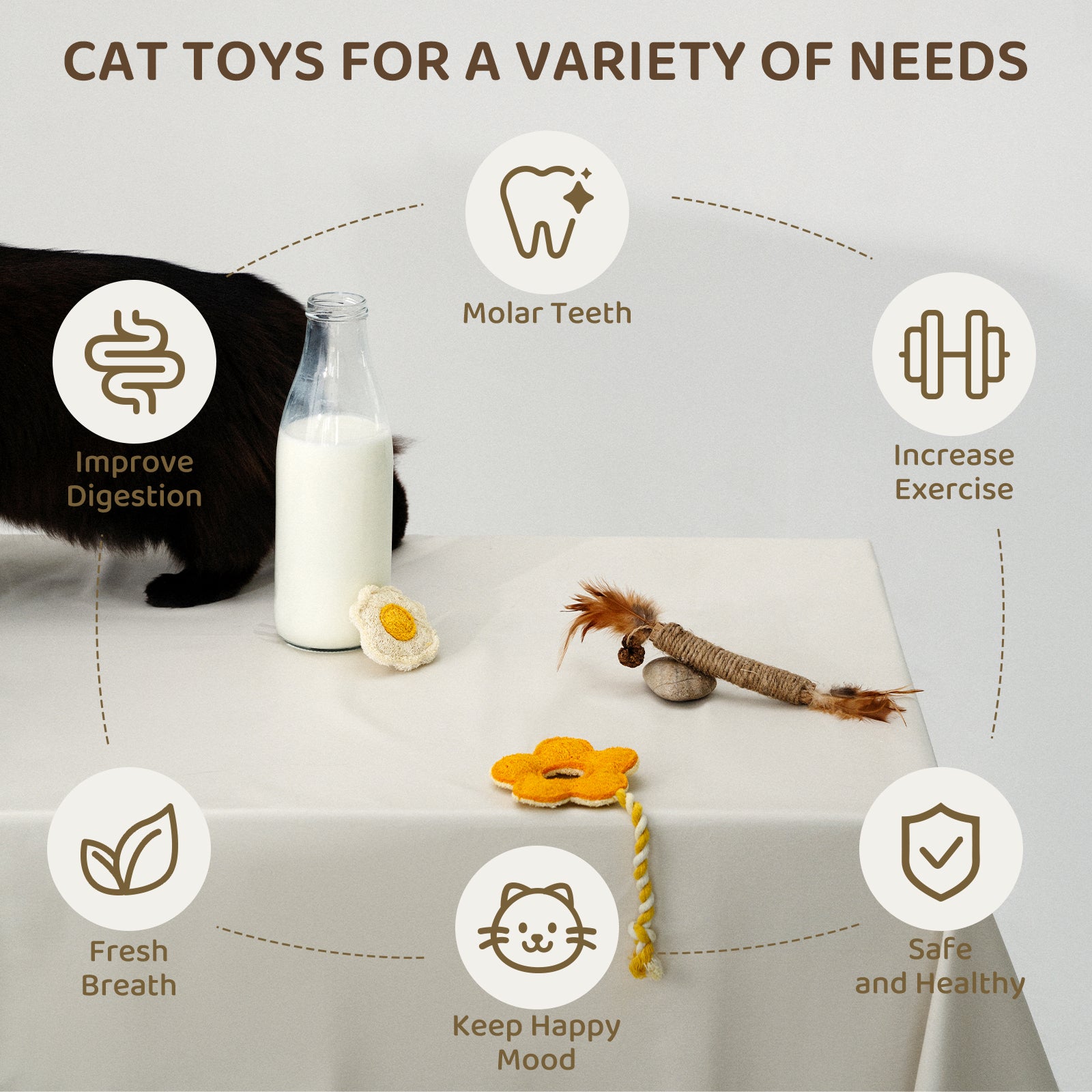 Bobopal Catnip & Loofah Toys