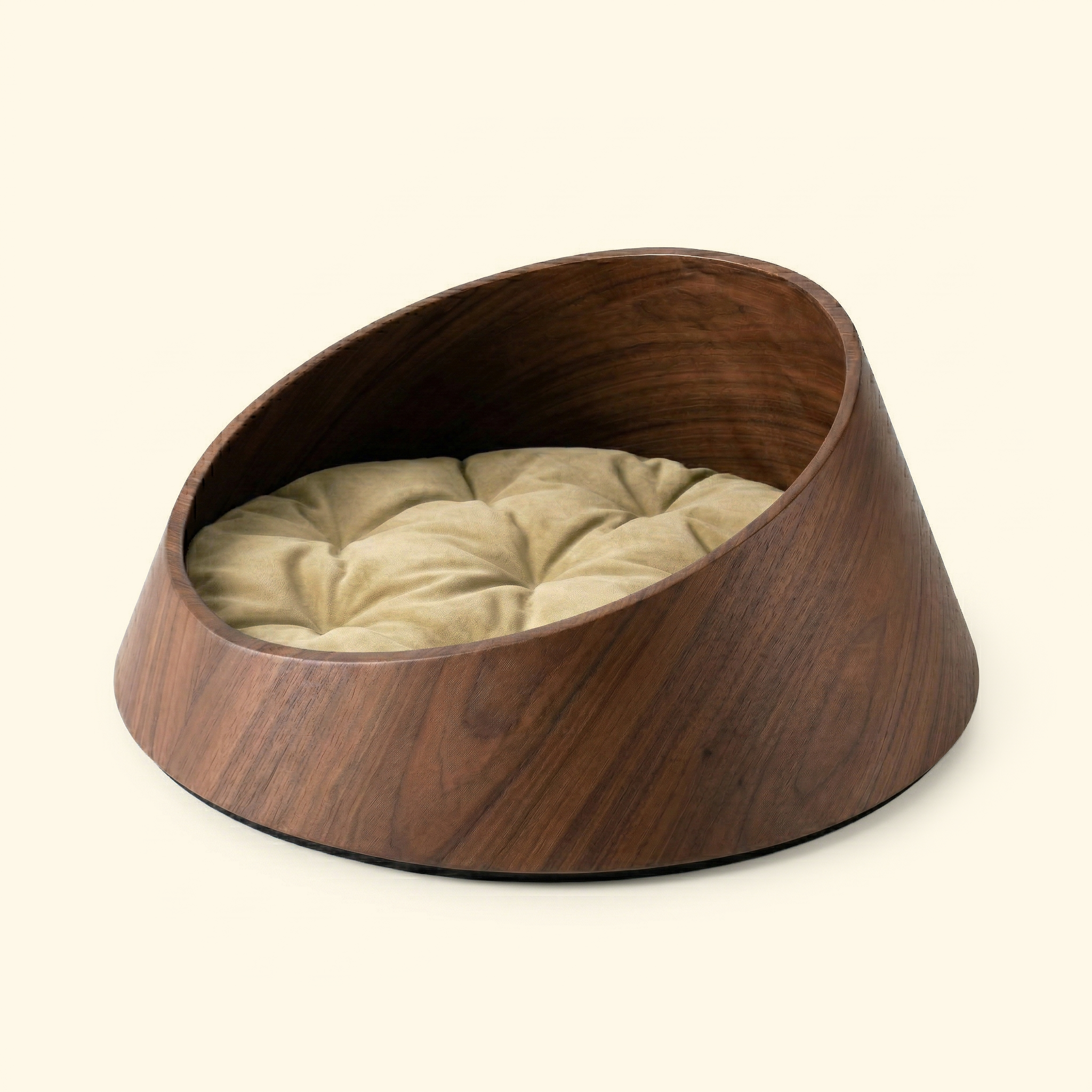 Basin Solid Wood Pet Bed