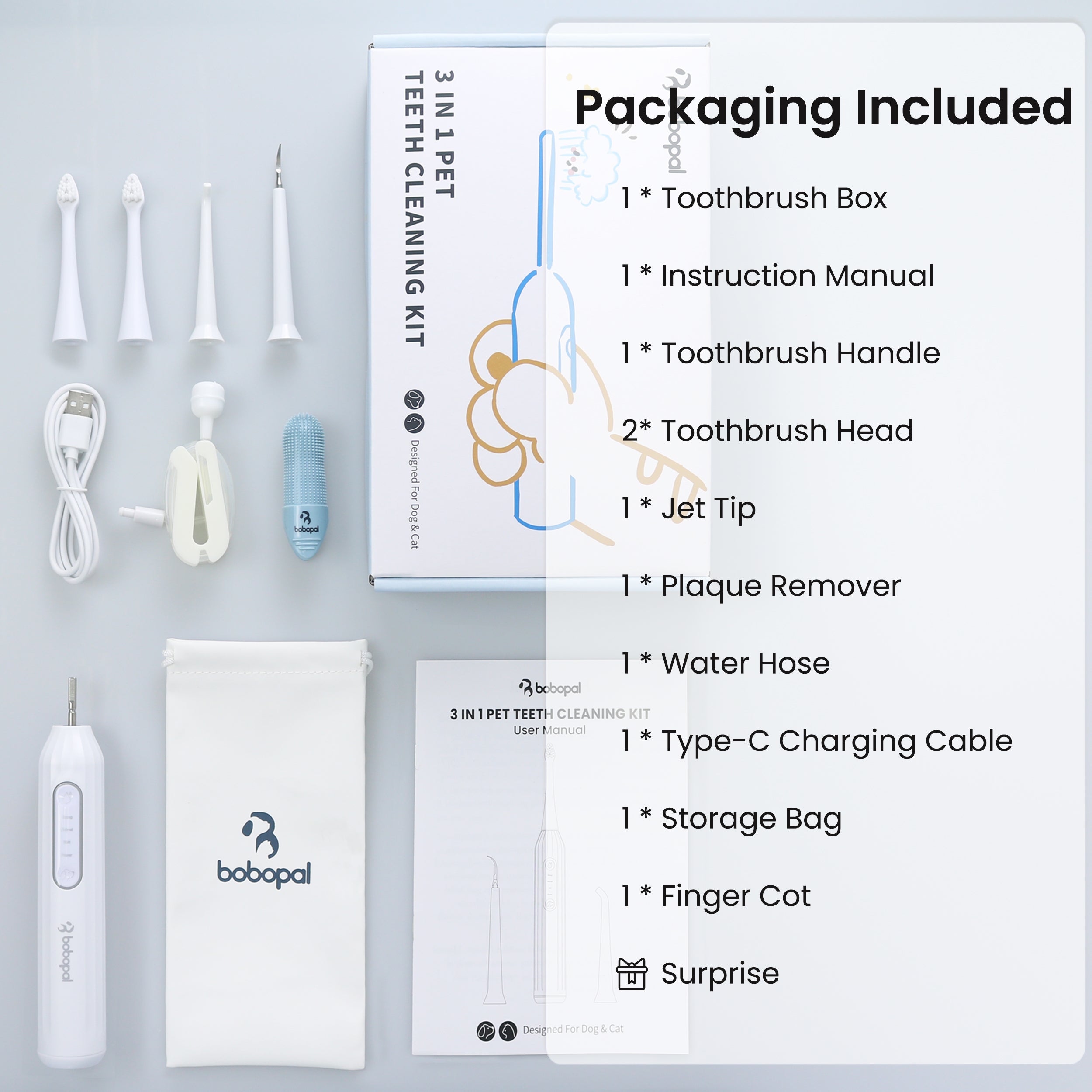 Bobopal Dog Toothbrush Kit