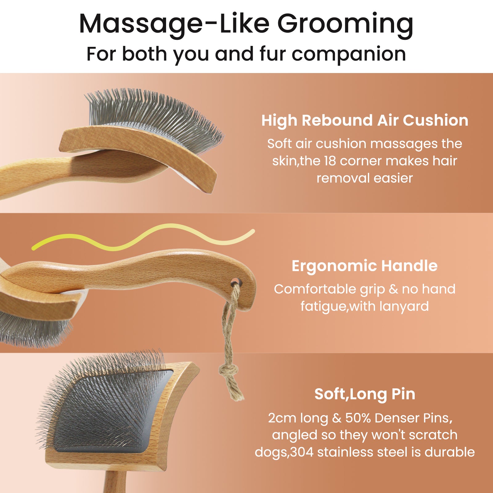 Bobopal Dog wooden comb